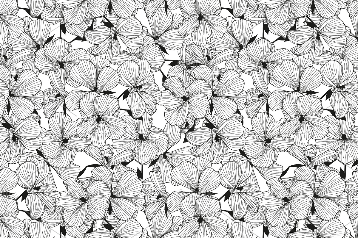 12 Floral Seamless Patterns Set, a Pattern Graphic by Sunset&Sea Design (Photo 3 of 4)