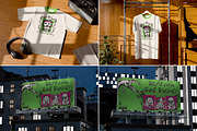 34 Halloween Party Event Mockups, an Advertising Mockup by Vitora Mockup (Thumbnail 5 of 12)