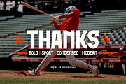 Kemon Sporty - Baseball Font, a Sans Serif Font by QR Design Studio (Thumbnail 7 of 7)