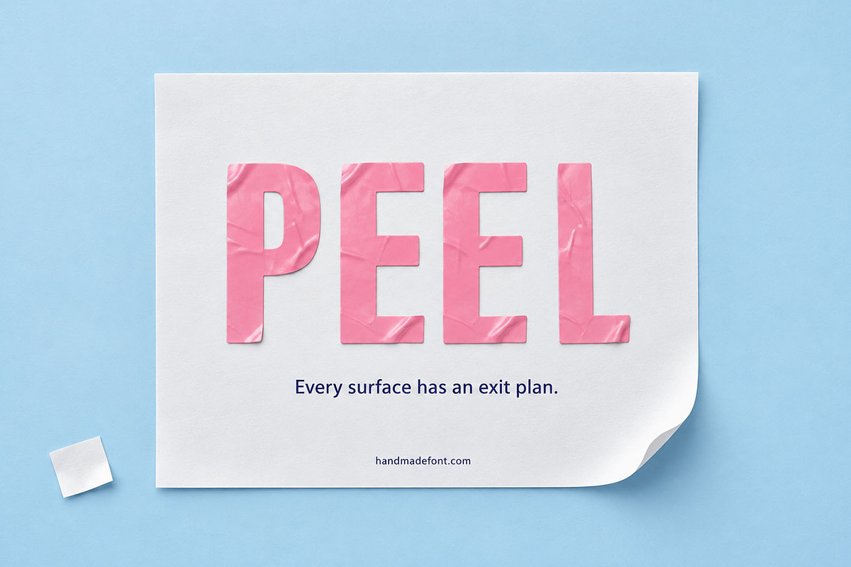 Pink Sticker Font, a Sans Serif Font by Handmadefont (Photo 10 of 15)