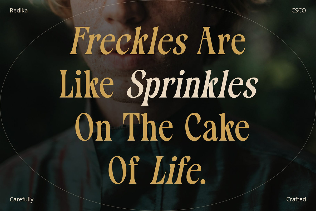 Redika – Retro Serif, a Serif Font by Craft Supply Co. (Photo 2 of 8)