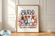 Relax We're All Crazy Chicken PNG, a Seasonal Illustration by Daily.Designs (Thumbnail 5 of 5)