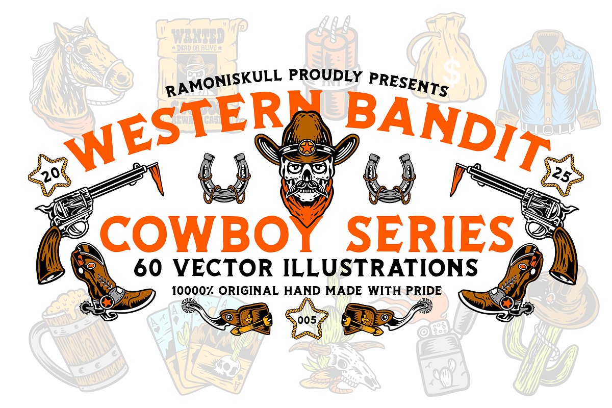 THE WESTERN BANDIT COWBOY SERIES, an Illustration by Ramoniskull (Photo 1 of 8)