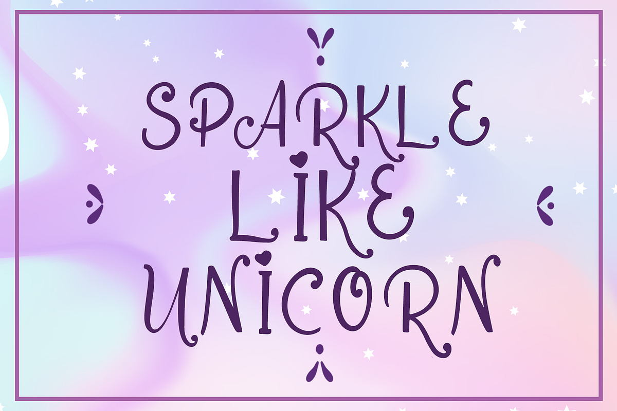 Dream Unicorn - Handwritten Font preview 3