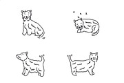 Cute doodle dogs (big collection), an Animal Illustration by Liz Pengilley Studio (Thumbnail 22 of 23)