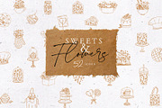 Sweets And Flowers, a Food Illustration by Anna (Thumbnail 1 of 5)