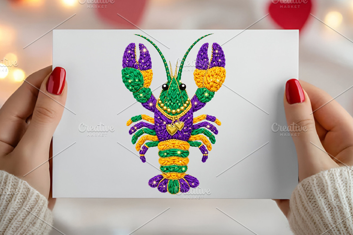 Mardi Gras Crawfish PNG, an Illustration by Canvas Craft (Photo 4 of 7)