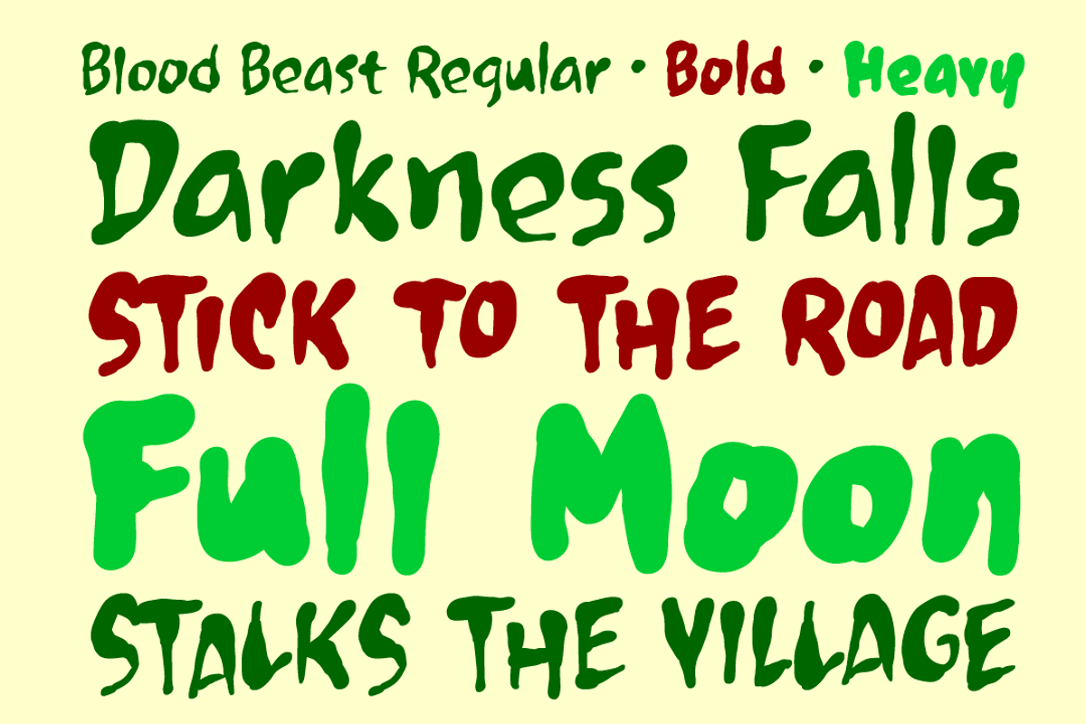 Blood Beast - a scratchy horror font, a Font by Comicraft Fonts (Photo 2 of 6)