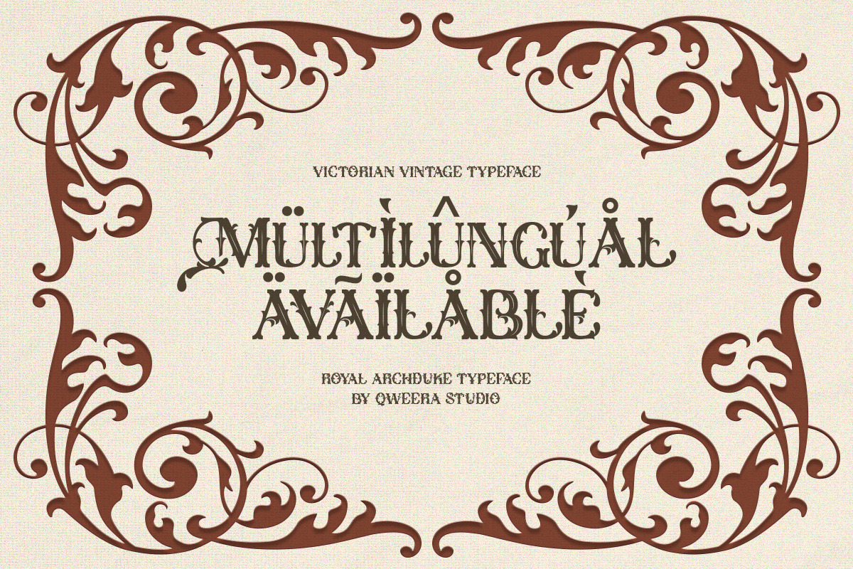 Royal Archduke - Victorian Vintage, a Serif Font by Qweera Studio (Photo 12 of 12)