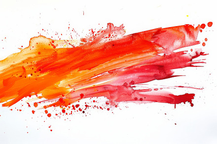 Hand painted red and orange watercol, a Background Photo by Pixeness