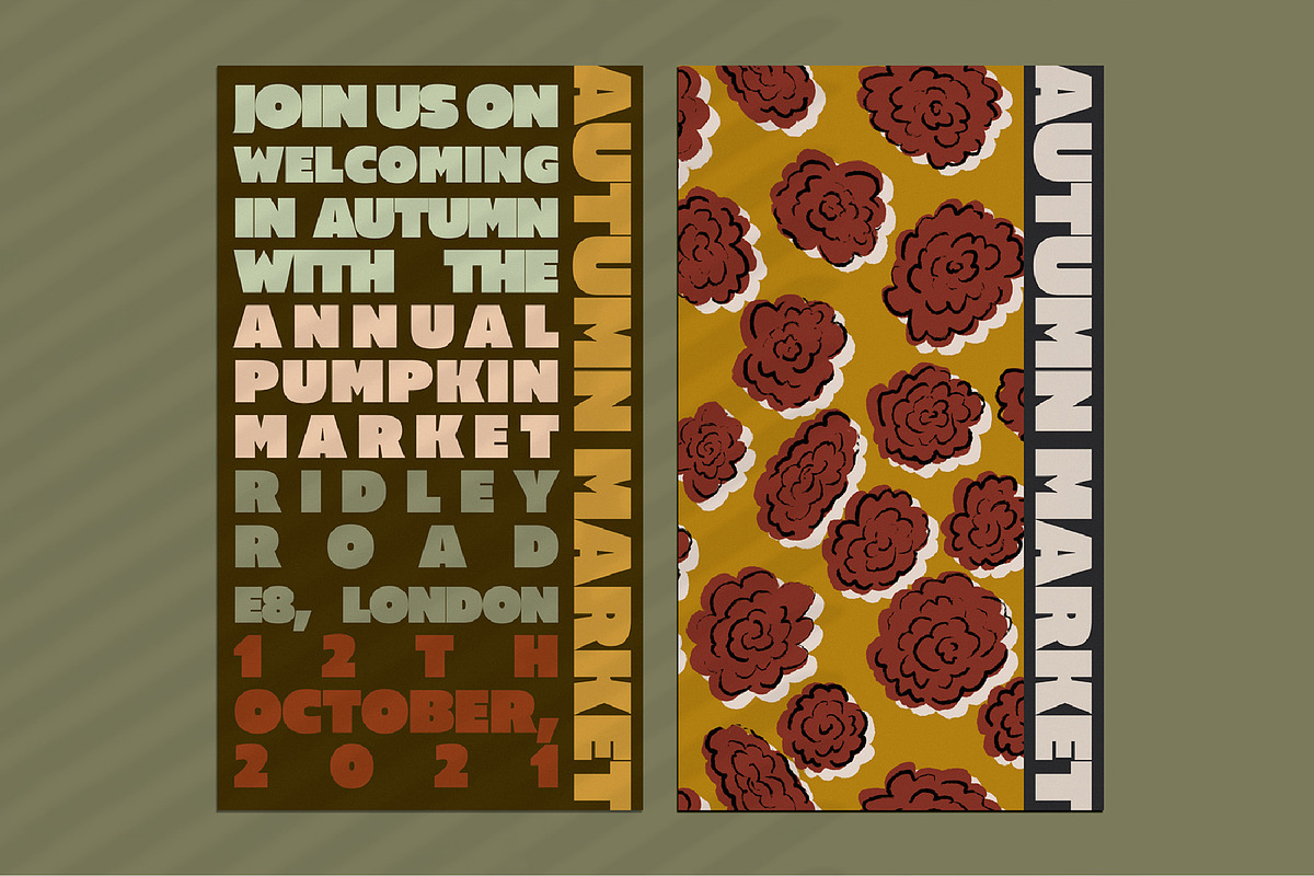 Fall Winter Floral Expression, a Pattern Graphic by angelainthefields (Photo 6 of 6)