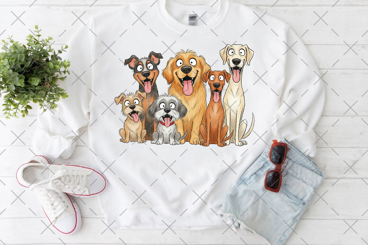 Whimsical Funny Dog PNG, an Illustration by Craft Nest (Photo 6 of 6)