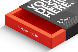 Sliding Box Mockup