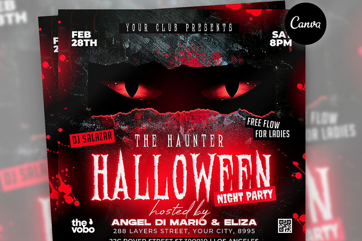 Halloween Party Flyer, a Flyer Template by FLYERHIVE (Photo 2 of 3)