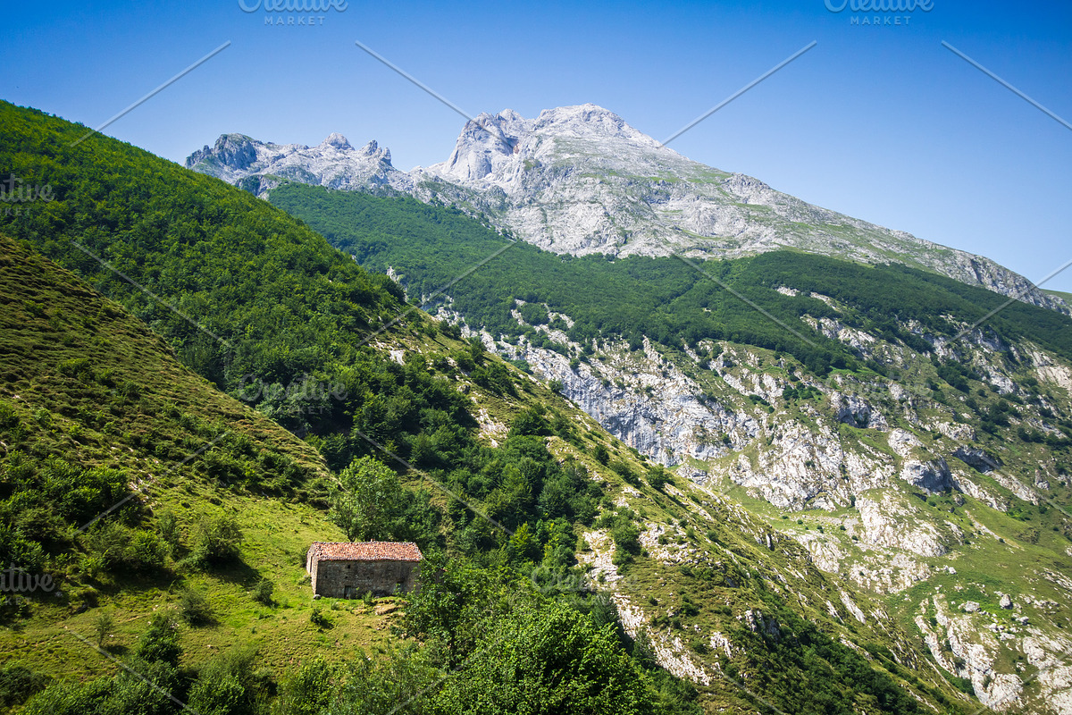 Mountain landscape and sheepfold, Picos de Europa, Asturias, Spa, a Nature Photo by GoodGoods (Photo 2 of 2)