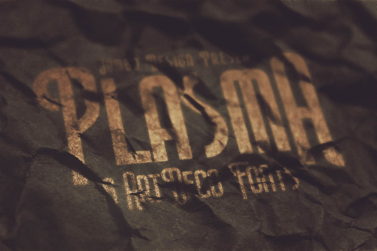 Plasma - ArtDeco Style Font preview 5