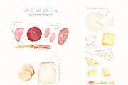Picnic Time - Illustrations Set, a Food Illustration by Julia M. Watercolor (Thumbnail 3 of 16)