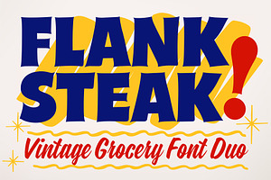 Flank Steak Font Duo