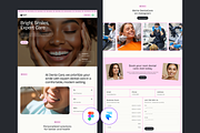DentaCare - Dental Framer Website, an UI Kit Template by UI/UX Ocean (Thumbnail 1 of 4)