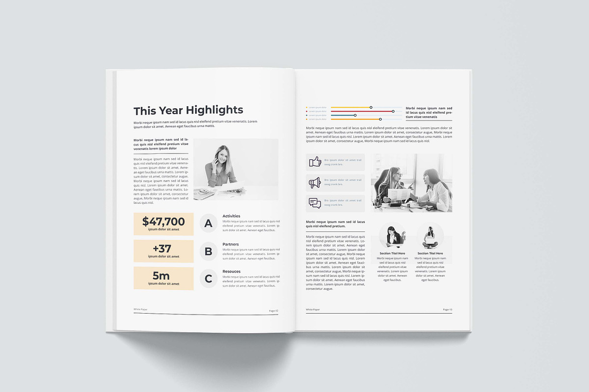 Annual Report | MS Word & Indesign, a Brochure Template by obayes (Photo 12 of 17)