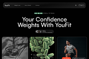 YouFit - Fitness Landing Page., a Landing Page Template by Hammad Arif (Thumbnail 2 of 2)