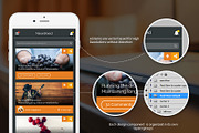 Rubyonic - Mobile PSD UI pack, a Graphic by Audacitus (Thumbnail 3 of 5)