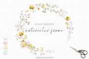Romantic Watercolor Floral Frames, a Decorative Illustration by MariaScaroniAtelier (Thumbnail 9 of 14)
