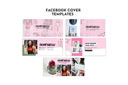 Facebook Template Pink Canva Set, a Social Media Template by ltsdesigns (Thumbnail 2 of 5)