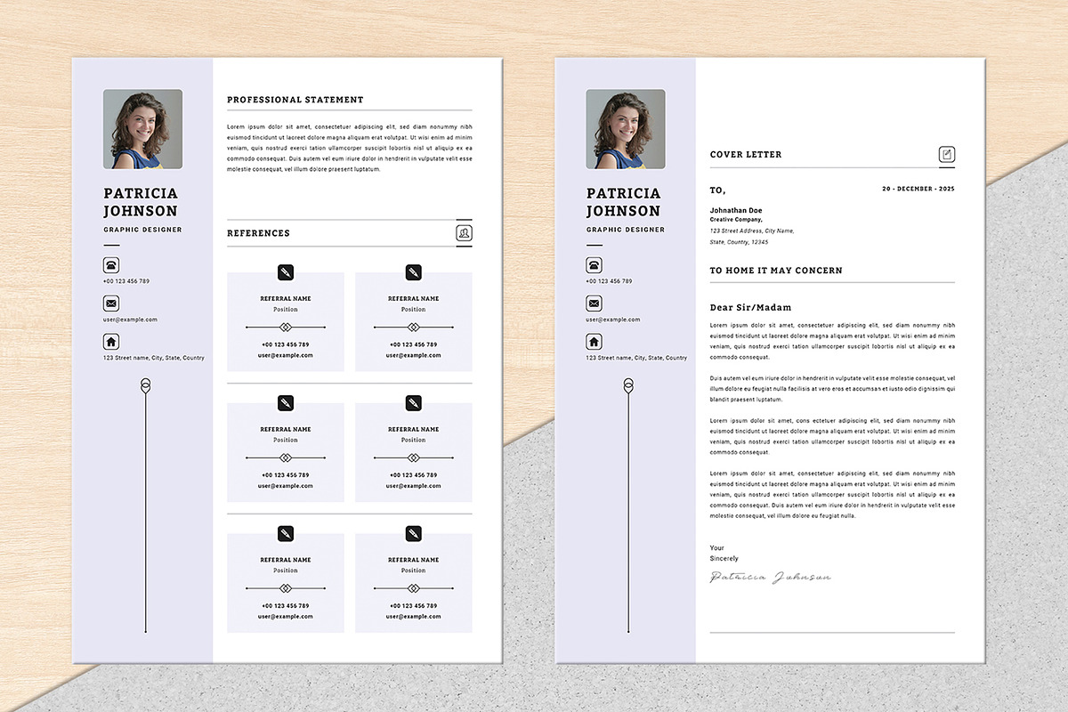 Elegant Four-Page Resume Template, a Resume Template by Design Vault (Photo 3 of 3)