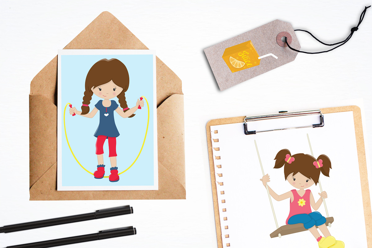 Recess Fun illustration pack, an Illustration by PrettyBundles