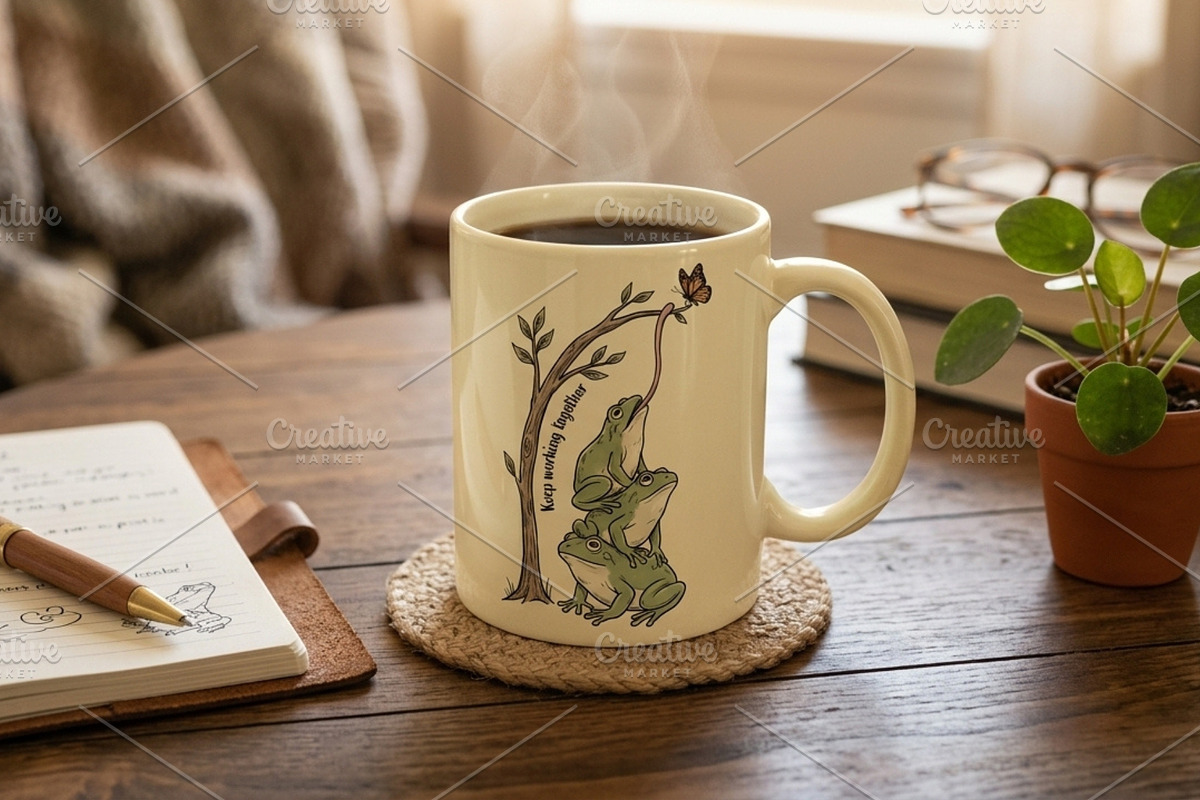 Keep working together illustration, an Animal Illustration by Vectorlina (Photo 4 of 4)