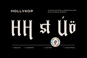 Hollykop-Blackletter Display Font, a Blackletter Font by Fype Co. (Thumbnail 2 of 6)