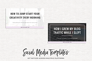 Blog Post + Social Media Templates, a Social Media Template by Kimi Kinsey (Thumbnail 5 of 5)