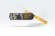USB Pen Drive Mock-Up, a Product Mockup by DesignRushMarket (Thumbnail 6 of 8)