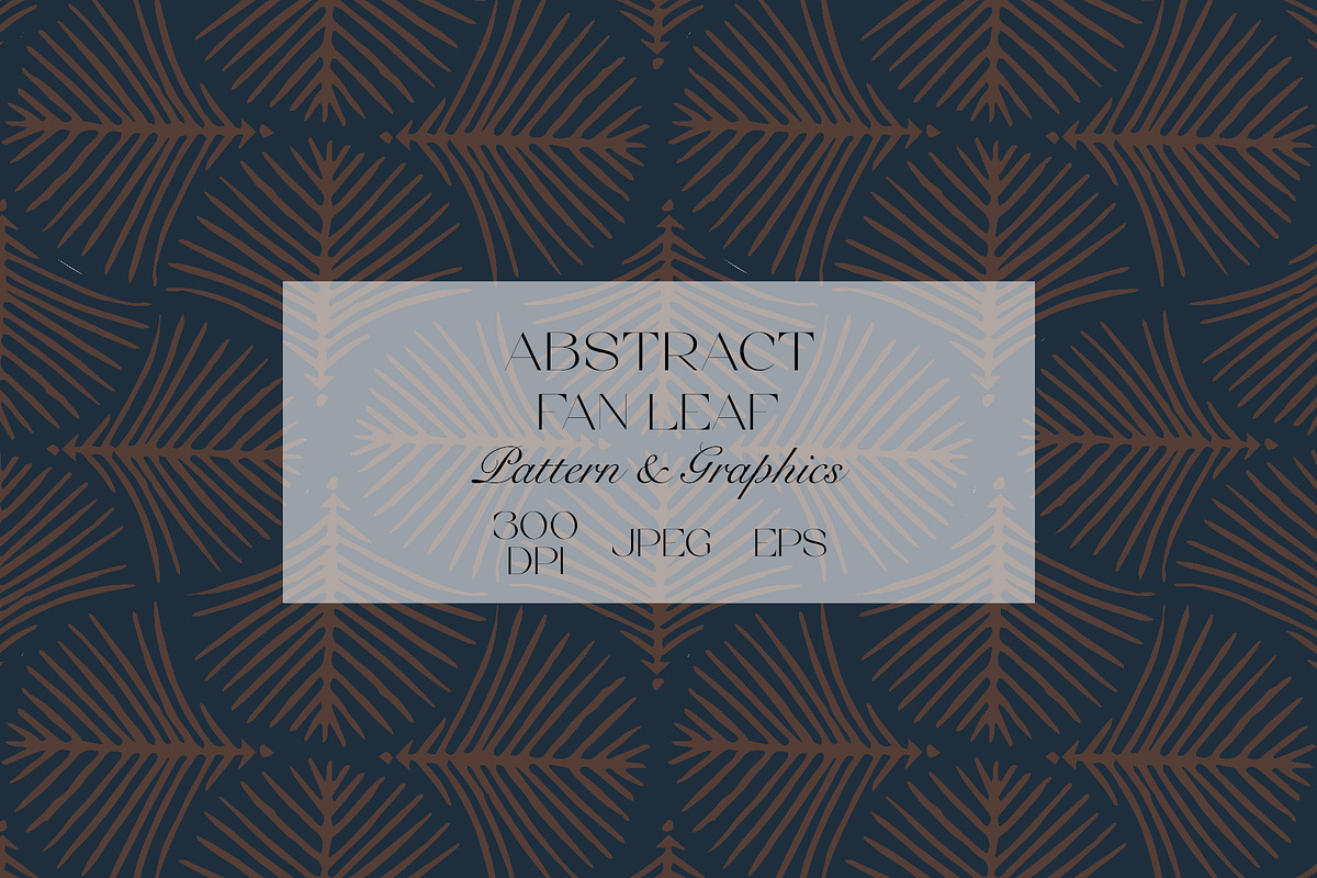 Modern Art Deco Leaf Tile Pattern, a Pattern Graphic by StudioGlouna (Photo 1 of 5)