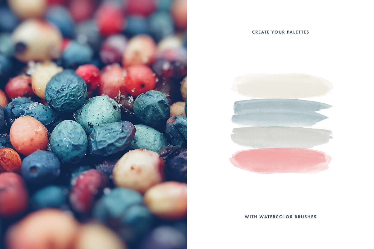 Cloudy Watercolor Brushes and Vectors preview 4