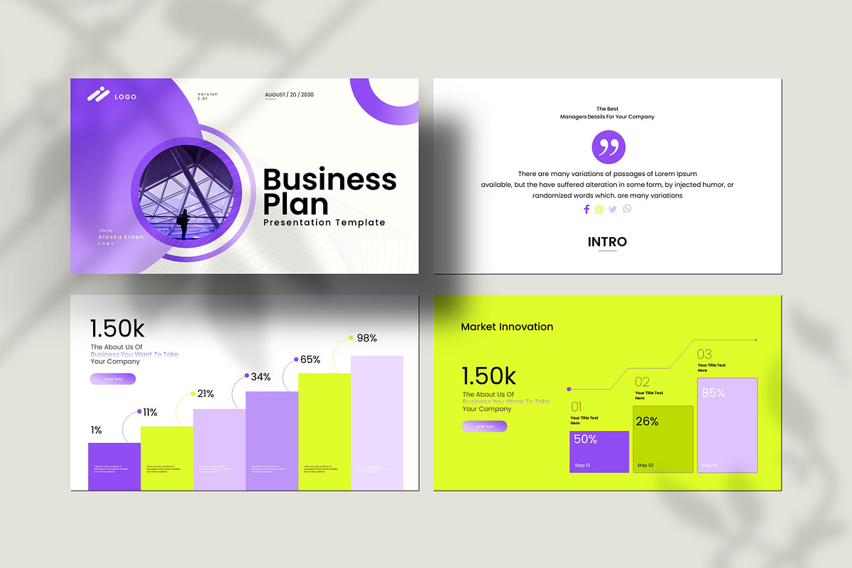 Business Plan Presentation Template, a Presentation Template by Soraclod (Photo 3 of 9)