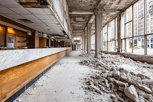 Abandoned urban commercial interior, an Architecture Photo by MistyDay