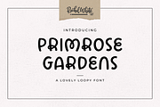 Primrose Gardens a lovely loopy font, a Handwritten Font by Rachel White Art (Thumbnail 1 of 22)