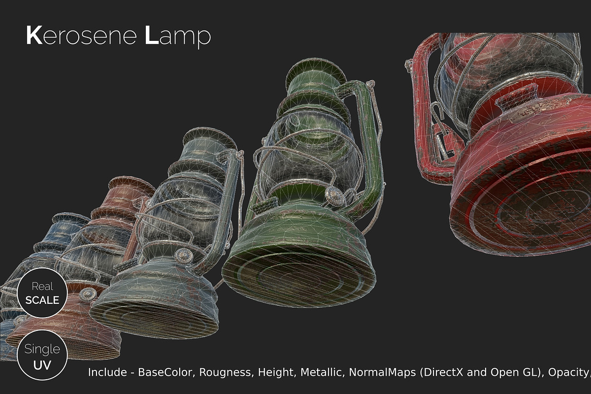 Old Kerosene Lamp, an Object 3D Model by !rina (Photo 7 of 18)