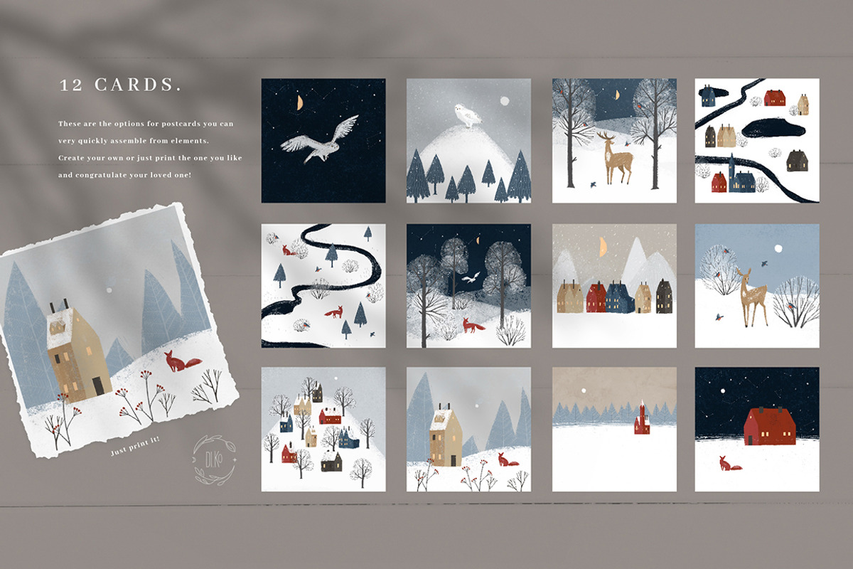 Magic Winter Land. Landscape maker., a Texture Illustration by Dinkoobraz (Photo 5 of 11)