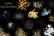 X-mas Glitter box Styles&brushes, a Layer Style Add-On by holaholga (Thumbnail 5 of 6)