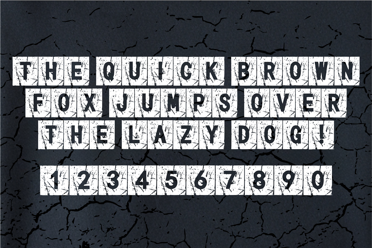 Box Grunge – Stamped Display Font, a Slab Serif Font by KiddoGlyphs Studio (Photo 4 of 5)