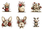 Whimsical Spring Easter Bundle, an Illustration by CreationArt (Thumbnail 4 of 5)