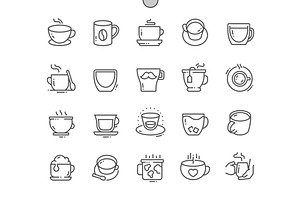 Mug Line Icons