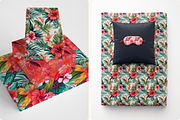 Coral Lagoon Hibiscus Florals, a Pattern Graphic by Ninterints (Thumbnail 9 of 10)