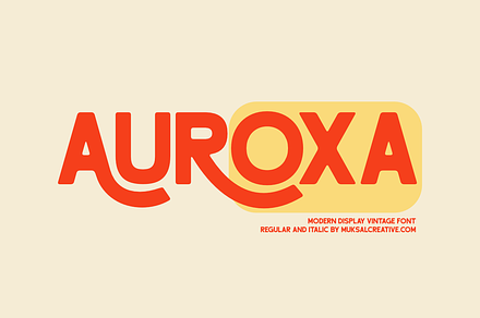 Auroxa, a Sans Serif Font by Muksal Creative