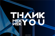 Meknek – Modern Technology Display, a Sans Serif Font by Vroz Studio (Thumbnail 8 of 8)