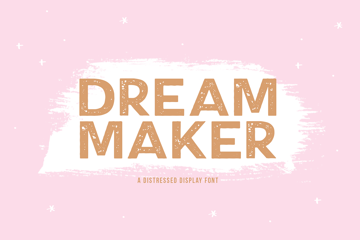 Dream Maker | Distressed Font