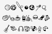 Hobby Doodle Illustration Element, an Object Graphic by SLAB! Design (Thumbnail 2 of 2)